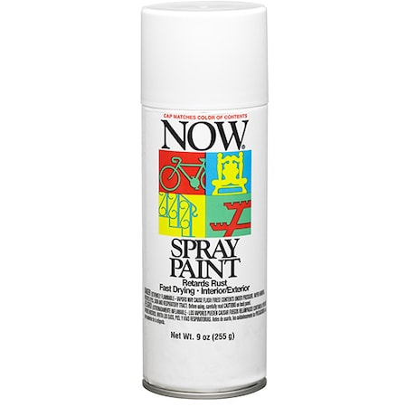 Krylon 9 Oz White NOW Enamel Spray Paint 21212